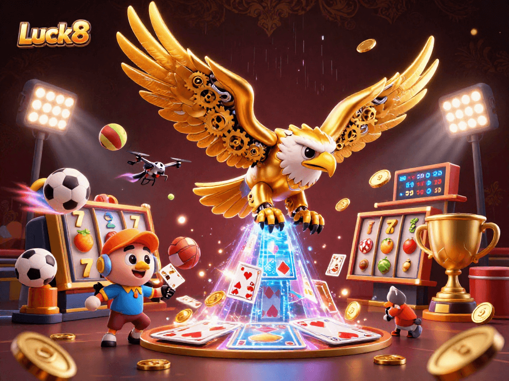 Enter the exciting world of Luck8 with vibrant online casino gameplay and thrilling slot action.