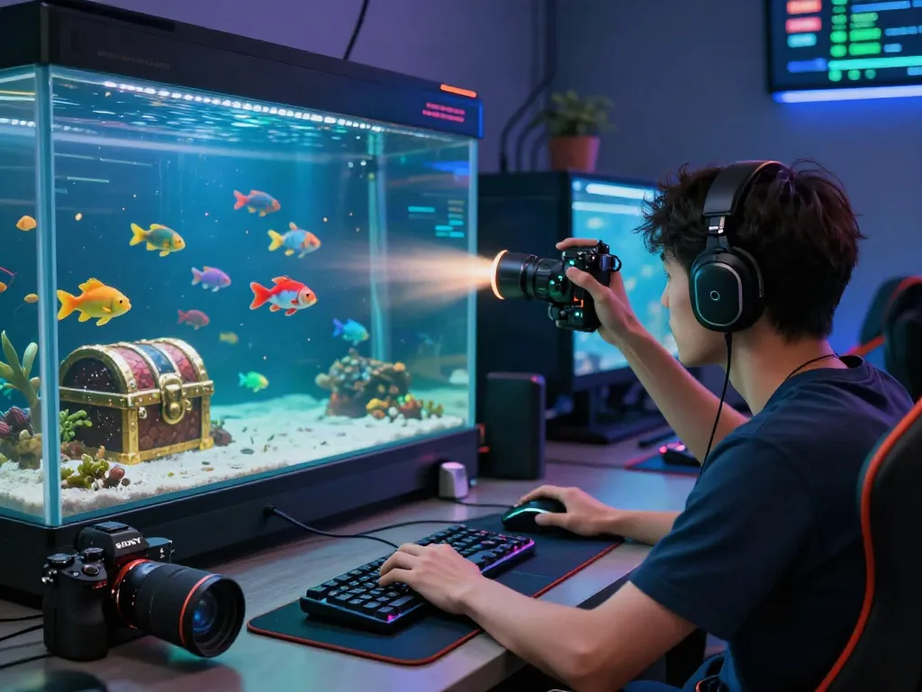 Engaging bắn cá đổi thưởng gaming scene with underwater creatures and vibrant visuals.