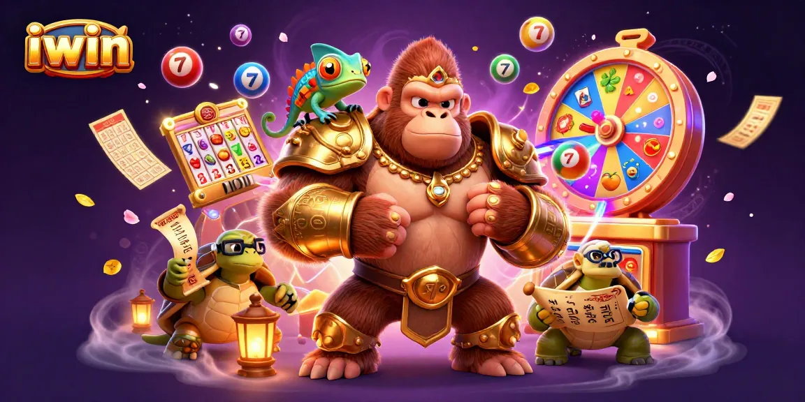 Engage in thrilling gameplay with iwin's vibrant lottery scene, featuring dynamic lottery balls and colorful elements.