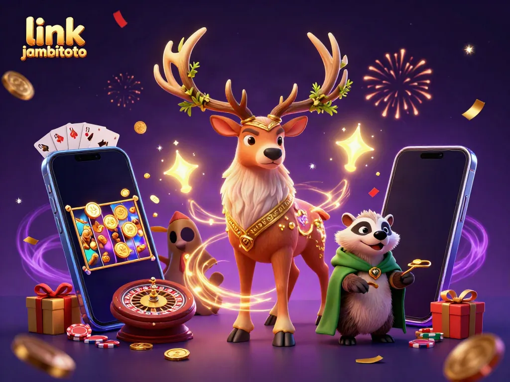 Experience the thrill of gameplay at link jambitoto with animated casino characters and vibrant game elements.