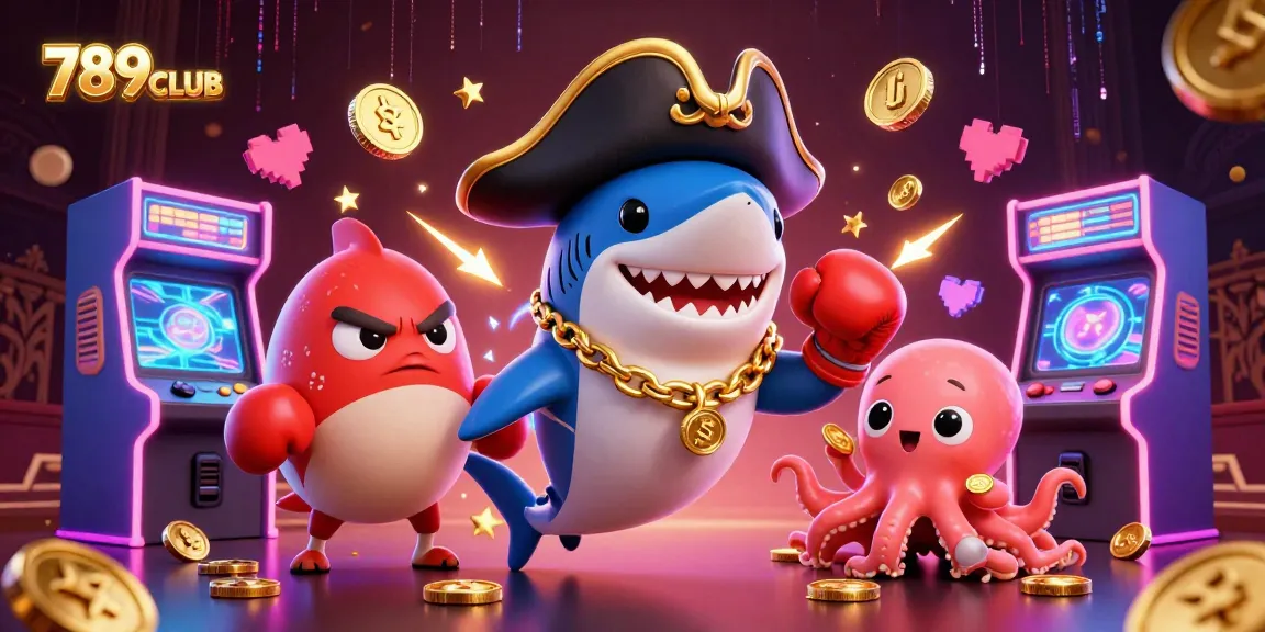 Experience thrilling gameplay at 789CLUB with vibrant characters, arcade games, and gold coins!