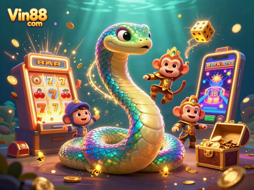 Engage in thrilling gameplay at Vin88 com with vibrant 3D gaming visuals and jackpot excitement.