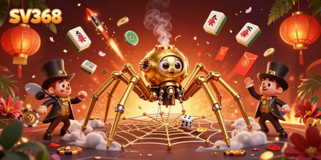 Engage with SV368's thrilling game experience featuring steampunk themes and colorful elements.