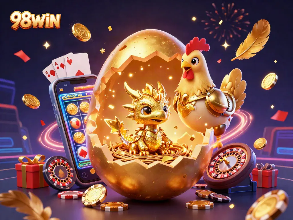 Win big with 98WIN while enjoying a vibrant casino atmosphere featuring exciting game elements.