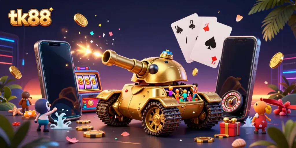 Experience excitement with the tk88 tank casino, featuring mini games and vibrant visuals.