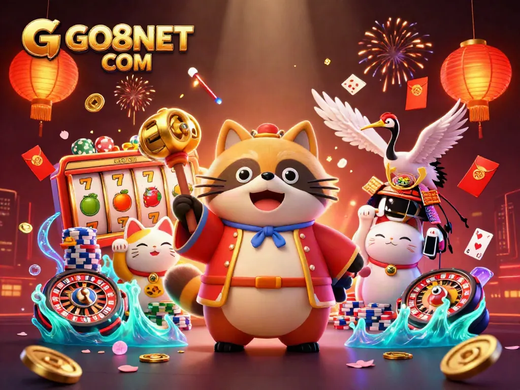 Experience winning excitement with GO8NET COM, featuring immersive slot games and vibrant characters.