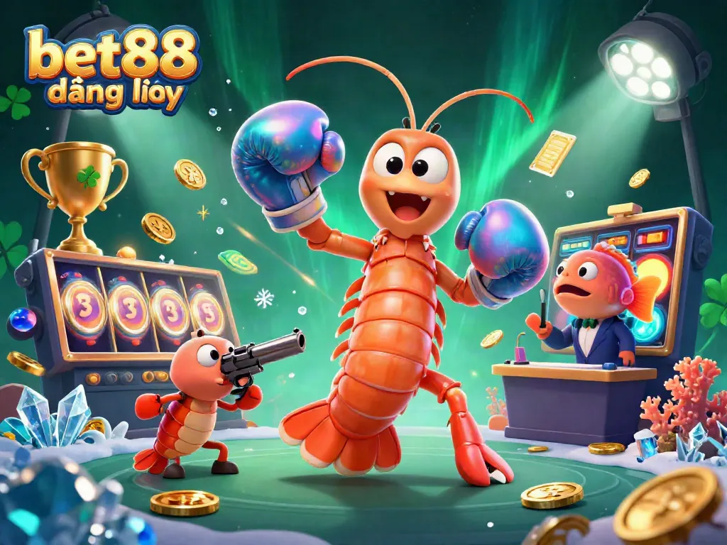 Engage with bet88 đăng nhập for thrilling slots and gameplay as our vibrant shrimp characters showcase the action.