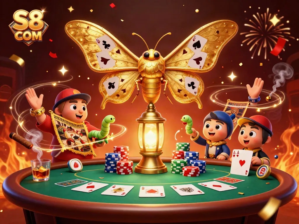 Experience thrilling wins at S8 COM with vibrant casino scenes and dazzling graphics.