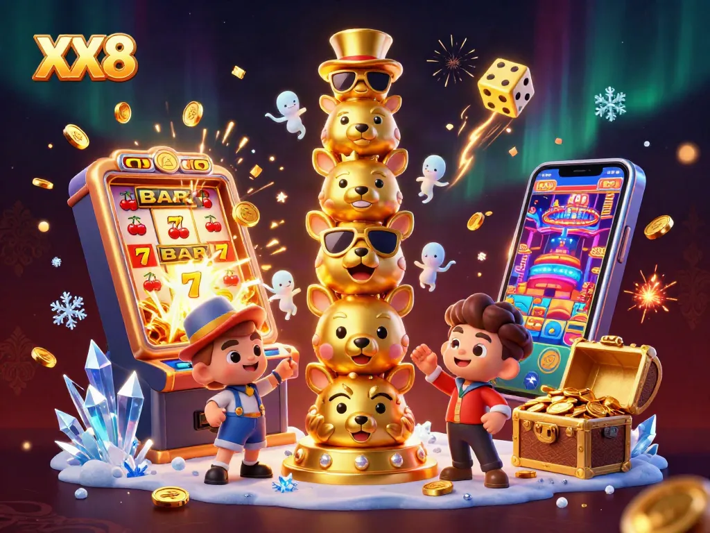 Experience exciting gaming elements at XX8 with a vibrant casino scene featuring dynamic characters and immersive details.