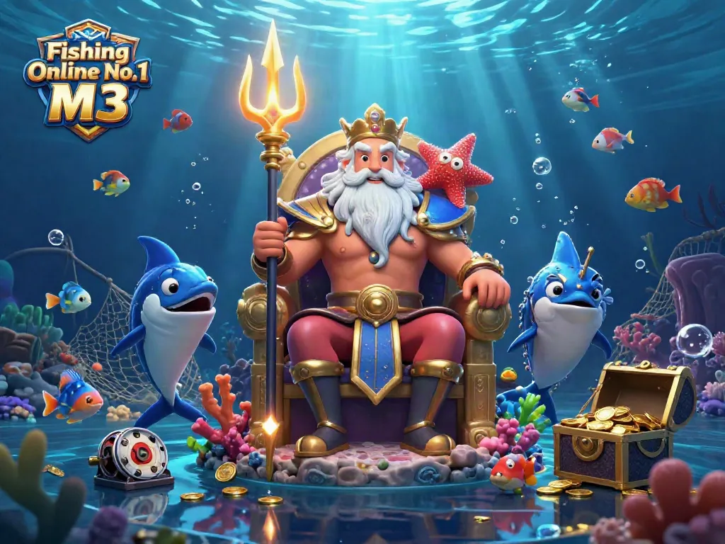 Engage with the thrilling Fachai Fishing Online No.1 M3 experience featuring underwater scenes and dynamic gaming elements.